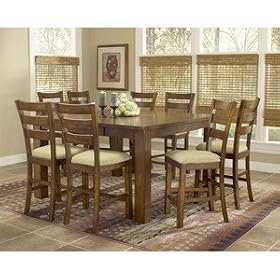 Hillsdale Hemstead Counter Height 9-Piece Dining Set, Dark Oak, Set Includes 1-Table and 8... by Hillsdale Furniture