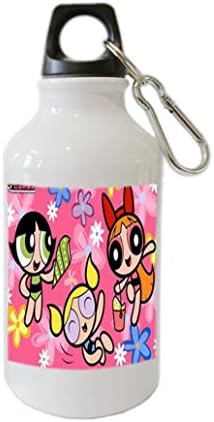 New Powerpuff Girls Womens Customize Aluminum Alloy 400ml Water Bottle Sport drink Bottle white