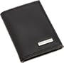 Tommy Hilfiger Men's Polished Lamb Trifold Credit Card Wallet,Black,One Size