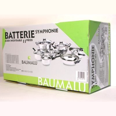 BAUMALU - Batterie de casseroles 11 Pièces Inox SYMPHONIE*