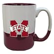 Mississippi State Bulldogs 2-Tone Grande Mug Maroon/White - NCAA College Athletics