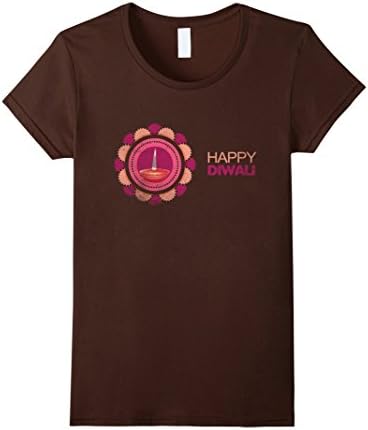 Women's Happy Diwali - Hindu Festival Of Light October 30 2016 XL Brown