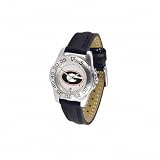 Sun Time Women's Georgia Bulldogs Ladies Watch with Leather band