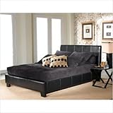 Hawthorn Leather Platform Bed Size: Queen