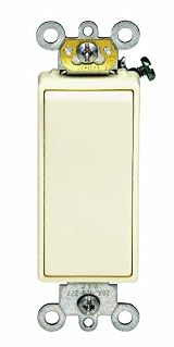 20 Amp, Decora Plus Rocker 4-Way AC Quiet Switch, 120/277 Volt, Commercial Grade, Back & Side Wired, Self Grounding, Brown/Grey/Ivory/Light Almond/White, 5624-2