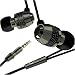 V-Moda Vibe Gunmetal Black Earbuds, Car Charger, Travel Charger, USB Sync Cable, and Protective Pink Silicone Case for Nano - Complete Accessory Kit! - Includes TWO Bonus Cell Phone Straps, Put On Your Own Charms! - Image Accessories