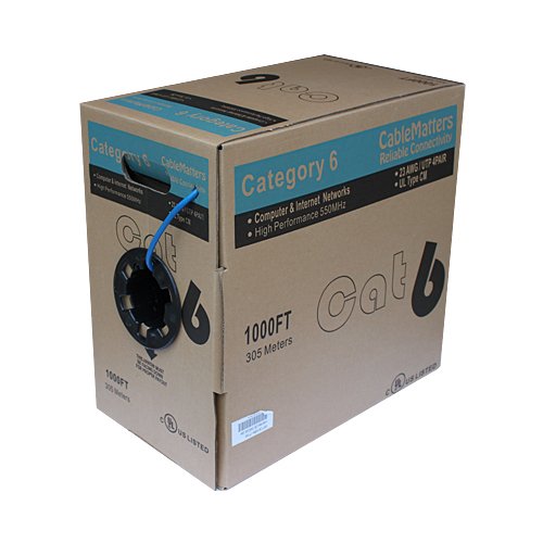 Cable Matters In-Wall Rated (CM) Cat6 Stranded Ethernet Cable in Blue 1000 Feet