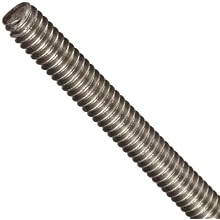 Fully Threaded Rod, 303 Stainless Steel, Uncoated (Bright) Finish, Inch, Right Hand