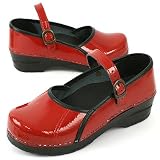 Sanita -- *Maracelle 450422 04 San Flex Closed Back Red Patent -- Women's