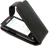 BLACK FLIP LEAHTER CASE COVER II FOR SAMSUNG GALAXY PORTAL i5700 + SCREEN PROTECTOR