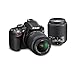Nikon D3200 24.2 MP CMOS Digital SLR with 18-55mm VR and 55-200mm Non-VR DX Zoom Lenses