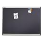 Quartet Prestige Plus Magnetic Fabric Bulletin Board, 4 x 3 Feet, Aluminum Finish Frame, One Board per Order (MB544A)