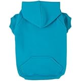 Zack & Zoey Polyester/Cotton Basic Dog Hoodie, X-Large, 24-Inch, Bluebird