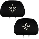 Headrest Seat Cover - NFL Football - New Orleans Saints - Pair
