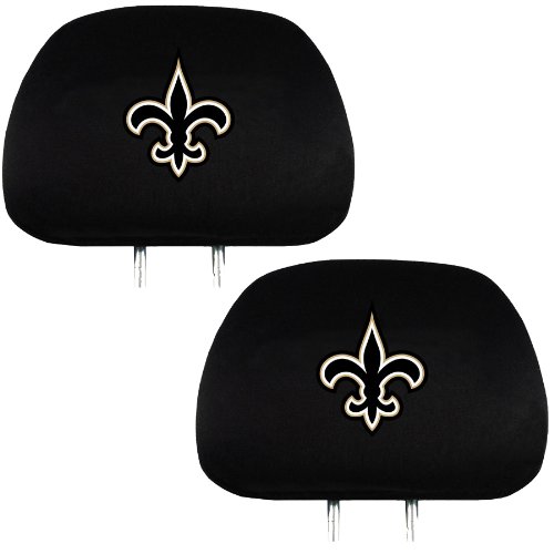 Headrest Seat Cover - NFL Football - New Orleans Saints - Pair