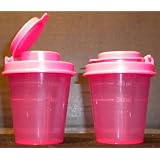 Tupperware Personal Fushia/Pink Salt and Pepper Set