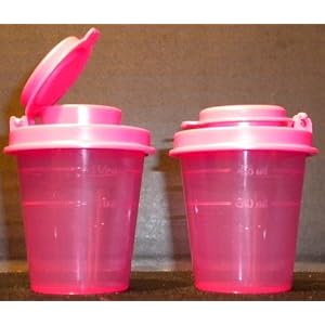 Tupperware Personal Fushia purple Salt and Pepper Set by Tupperware