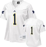 Michigan Wolverines Women's adidas #1 White Fashion Football Jersey