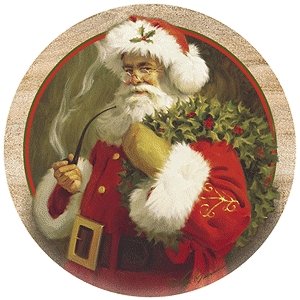 Set of Four Spirit of Santa Coasters - Style TSTB1