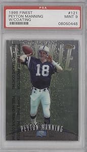 Peyton Manning PSA GRADED 9 Indianapolis Colts (Football Card) 1998 Topps Finest #121