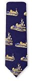 Cravate vintage engines navy