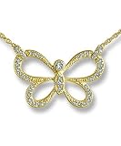 Butterfly Pave Diamond Pendant by Zasha Signature Jewelry
