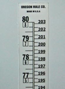 Security Height Rule - Fractional/Metric - 80 Inch/203 Centimeter Long ...