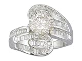 EGL Certified 1.77 cts Diamond Engagement Ring 14Kt White Gold