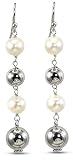 CleverEve's Freshwater Pearl and Sterling Silver Bead Earrings