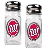 MLB Washington Nationals Salt and Pepper Shaker Set with Crystal Coat