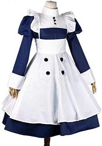 Vicwin-One Black Butler Mey-rin Maid Uniform Outfits Dress Costume-made