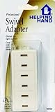 Faucet Queen 85050 IVY 3 Outlet Swivel Adapter - Ivory - Case of 6