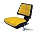 A & I Products Seat, Universal w/ Trapezoid Back, YLW. Replacement for John Deere Part Number T110YL