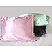 Sweet Dreams Luxury Satin Pillowcase with Zipper, King Size, White (Silky Satin Pillow Case for Hair) By Shop Bedding