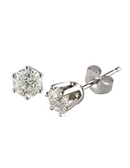 14k Gold 6-Prong Diamond Studs (0.33 cttw, I-J Color, I1-I2 Clarity)