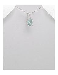 CZ Pendant Necklace In 92.5 Sterling Silver