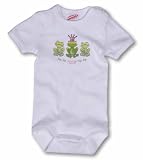 Sanetta  320815 - Body kurzarm mit Frosch-Motiv, Organic Cotton weiss