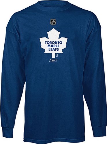 Toronto Maple Leafs NHL Blue Long Sleeve Tee Shirt By Reebok (M=40)