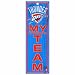 NBA Oklahoma City Thunder 4-by-13 Wood My Team Sign