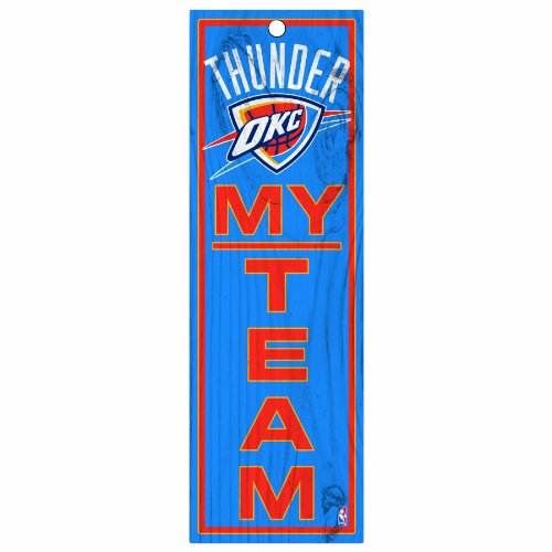 NBA Oklahoma City Thunder 4-by-13 Wood My Team Sign