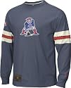 New England Patriots Gridiron Classics Throwback Logo Long Sleeve Jersey Crew