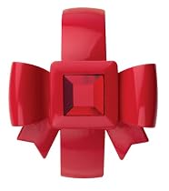 Betsey Johnson Women's Pop Pop 70's Brights Collection Flip Crystal Bow Watch #BJ7026