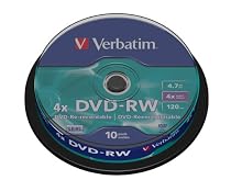 Verbatim 43552 DVD-RW 4x 10pk spindle