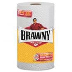 Brawny Brawny Pick-A-Size Paper Towels Big Roll White, 46.75 sf (Pack of 24)