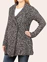 Motherhood Maternity: Long Sleeve Shawl Collar Maternity Sweater