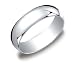 Men's Platinum Traditional Plain Wedding Band with Luxury High Polish (6 mm)