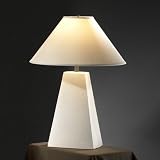 Justice Design 0102-CRK-SRWH, Quarry Tall Ceramic Table Lamp, 1 Light, 150 Total Watts, White