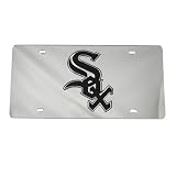 Chicago White Sox Silver Mirror License Plate