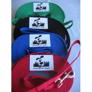 Long Dog Puppy Obedience Recall Training Agility Lead, Leash GREEN, BLACK, RED, BLUE, or ORANGE - by, Pet Supply City, LLC