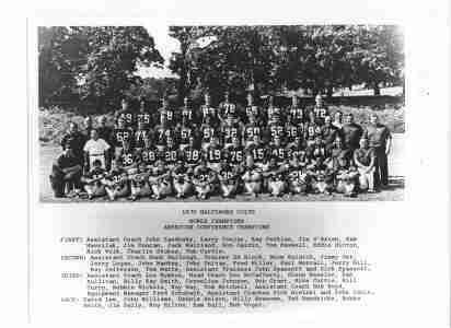 Photo 1970 Baltimore Colts World Champions